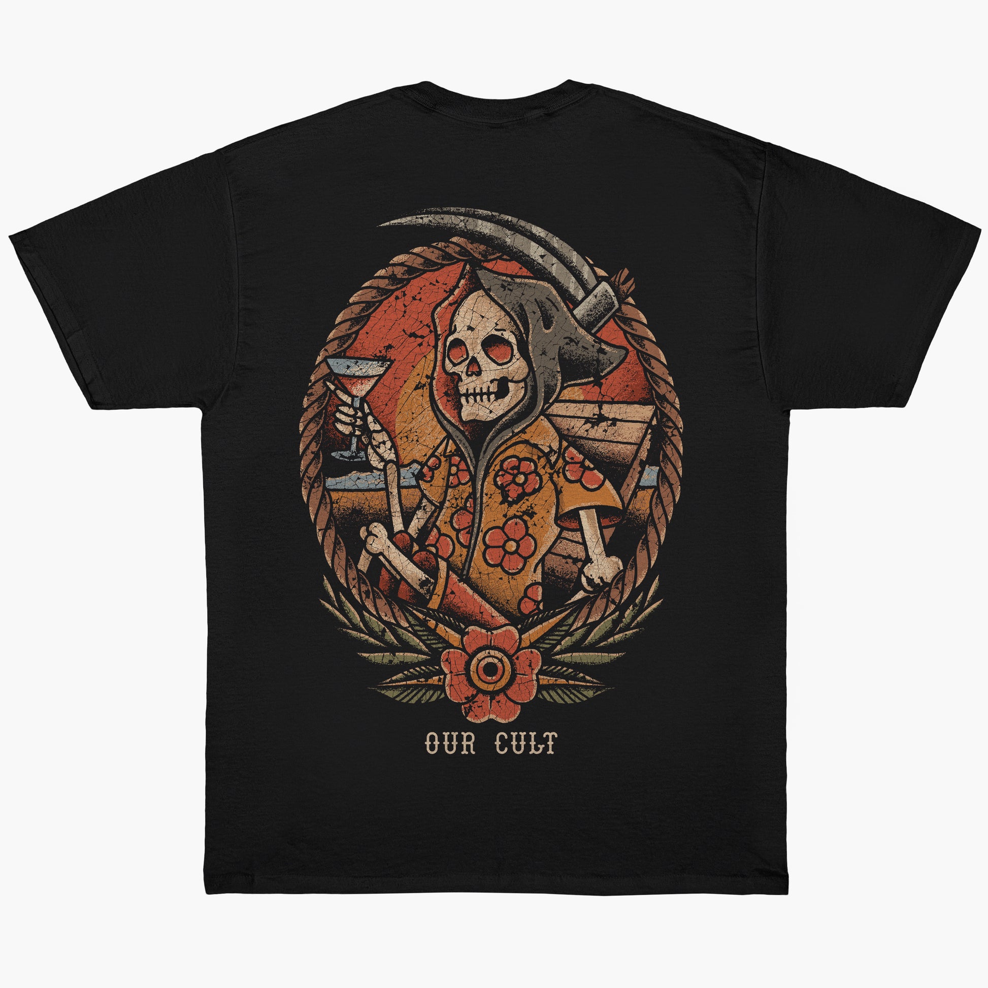 SUMMER TIME black - tričko s potiskem | Our Cult Apparel