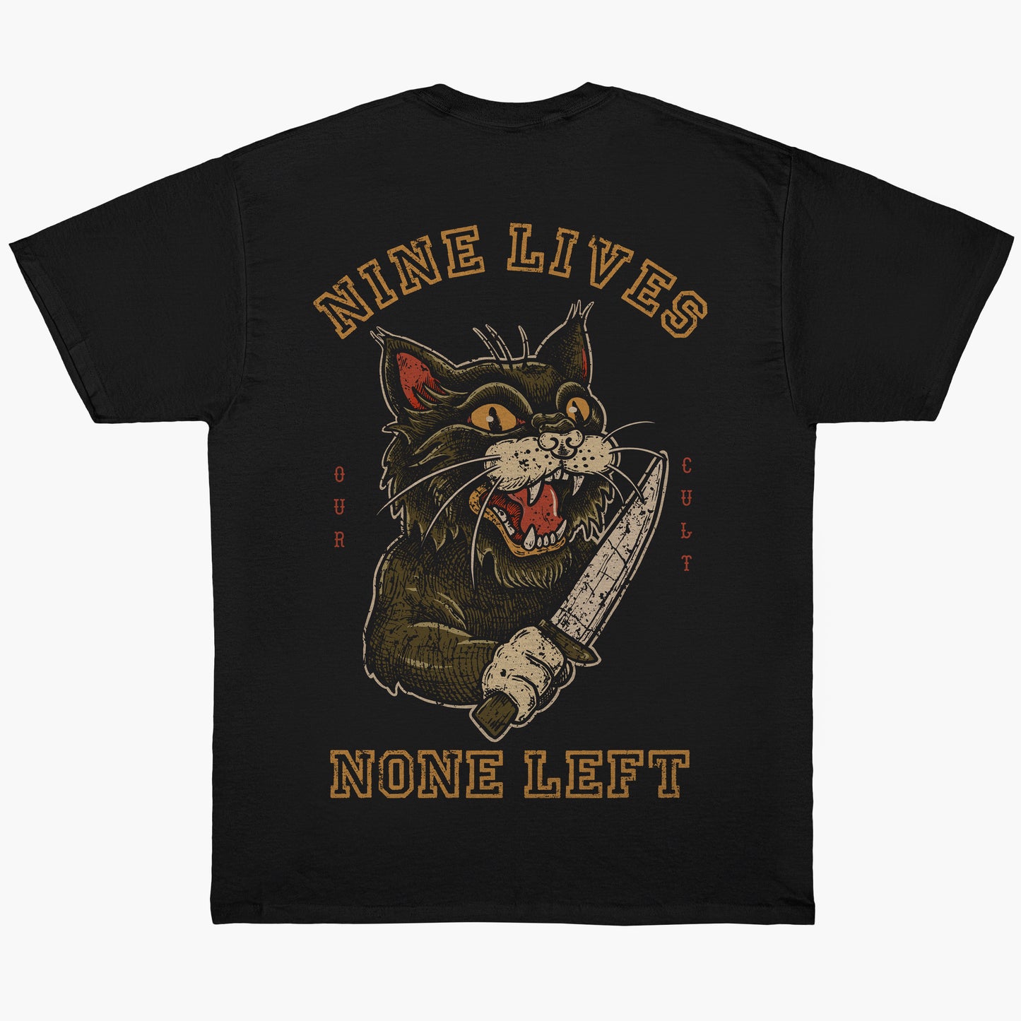 NINE LIVES - tričko s potiskem | Our Cult Apparel