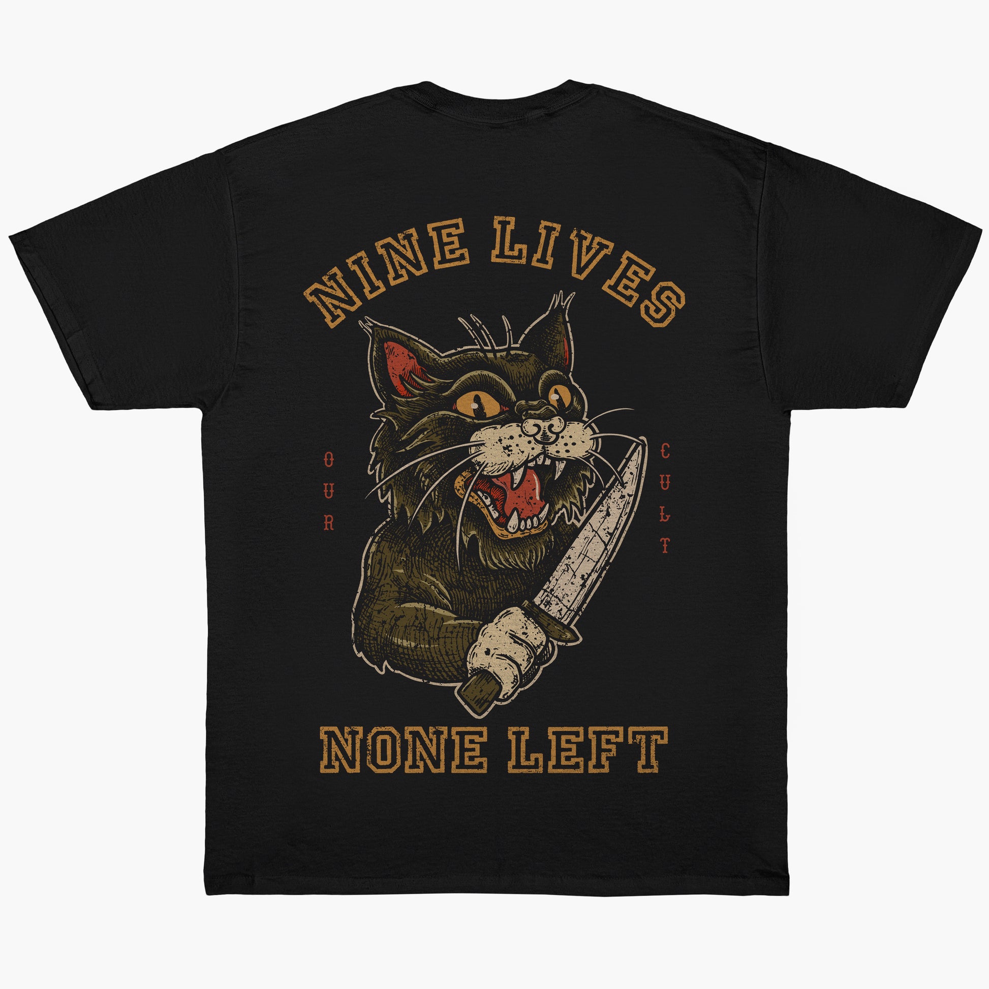 NINE LIVES - tričko s potiskem | Our Cult Apparel