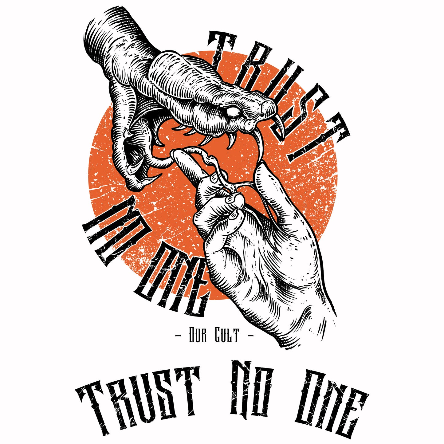 TRUST NO ONE - tričko s potiskem